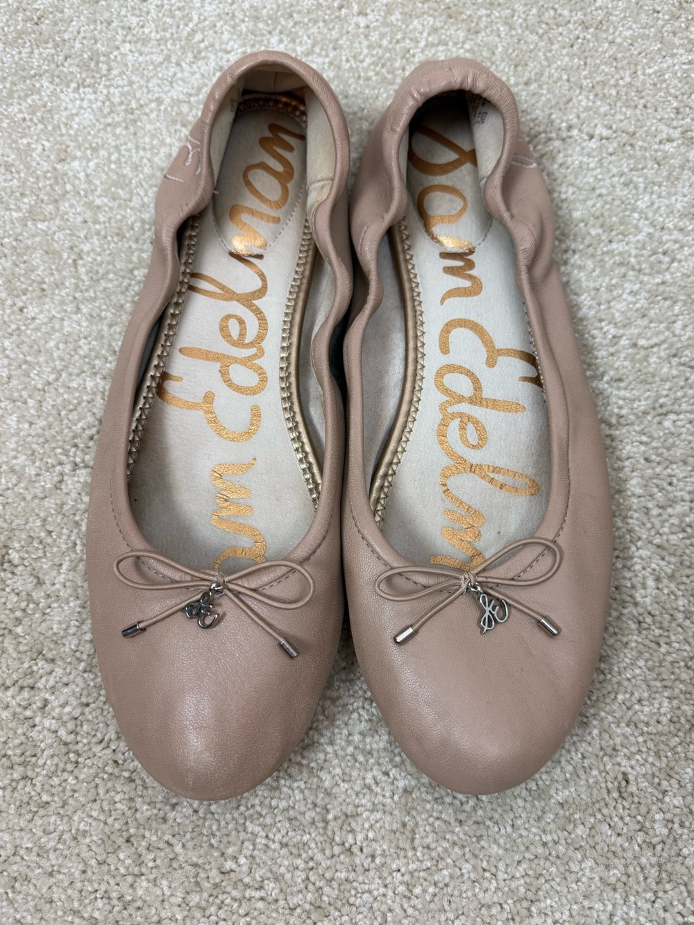SAM EDELMAN | Nude beige Felicia ballet flats shoes women’s Size 11.5